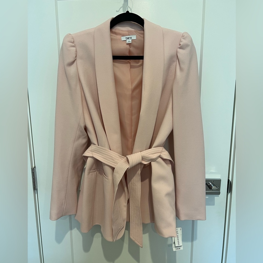 NWT BAR III for Macys Light Pink Blazer Jacket